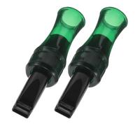 GETAJGHSD 2pcs Crow Decoy Call Whistle for Attracting Crows with Imitation Sound, Plastic Material, Easy to Carry and Simple Operation, for Forest Patrols and Photography, Black and Green