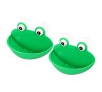 GETAJGHSD 2pcs Green Plastic Reptile Rest Habitat Feeding Box Accessory for Small Pets and Lizards with Stable Non-tip Design, Terrarium Accessory for Relaxing Reptile Environments