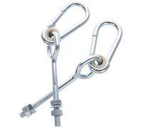 GETAJGHSD 2pcs Heavy Duty Swing Hangers Metal Hooks Strong and Stable Structure Silver Easy to Use Ceiling Mount Hardware for Outdoor Use Hammock Chair