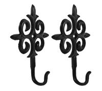 GETAJGHSD 2pcs Iron Plant Hanger Hooks Wall Mounted Planter Hanging Rack for Flower Pots and Lanterns, Solid Colour Design with Elegant Style, for Garden and Hallways