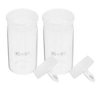 GETAJGHSD 2pcs Laboratory Weighing Bottle Glass Sturdy Practical Small Size 30 * 60mm for Laboratory and Chemistry Teaching