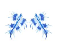 GETAJGHSD 2pcs Lifelike Sea Slug Model Figures, Mini Plastic Marine Animal Ornaments for Desktop Decoration and Educational Ocean Sea Animal