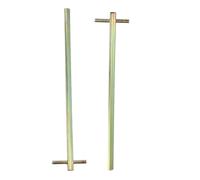 GETAJGHSD 2pcs Lift Door Key Triangular Spanner with Long Handle for Emergency Elevator Access Durable Design for Building Owners and Elevator Engineers