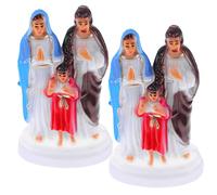 GETAJGHSD 2pcs Luminous Plastic Statue Ornament Compact Desk Decoration for Home Office Bedroom Prayer Peace and Happiness Adornment