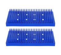GETAJGHSD 2pcs Microscope Glass Slides Holder Drying Rack, Multi-layer Sturdy Plastic Slide Drying Stand Space Efficient Drainage for Laboratory Sample Storage and Clinical Laboratories