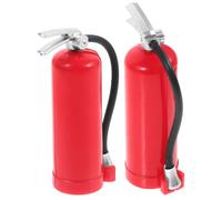 GETAJGHSD 2pcs Miniature Fire Extinguisher Models for 1/10 1/8 Rc Car and Dollhouse Decor, Simulated Fire Extinguisher Toys, Small DIY Ornament Accessories for Model Truck and Miniature House