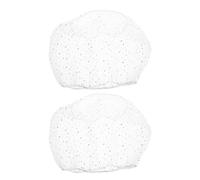 GETAJGHSD 2Pcs Nylon Bird Cage Cover Mesh Netting, Universal Birdcage Seed Catcher Skirt, Breathable Dustproof White Mesh for Parrots and Small Birds, 120-180Cm Perimeter, 30Cm Height,