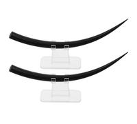 GETAJGHSD 2pcs Plastic Eyelash Display Models with Medium and Curved Curl for Eyelash Training Centers, Essential Teaching Tools with Versatile Application for Instructors and Students