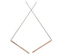 GETAJGHSD 2pcs Portable Dowsing Rod Divining Stick Copper Material with Comfortable Handle Chinese-style Workmanship Detection Tool for Outdoor Ghost Hunting and Water Divining