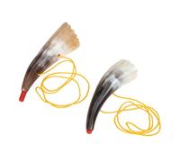 GETAJGHSD 2Pcs Portable Ox Horn Cheering Props for Outdoor Sports Events for Wind Instrument Beginners Design Random Color
