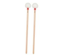 GETAJGHSD 2pcs Professional Drumstick Felt Head Percussion Hammers with Handle for Crisp Sound Wear-resistant Drum Mallets for Percussion Instrument Players and Learners