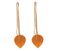 GETAJGHSD 2pcs Quality Material Curtain Tiebacks Decorative Rope Tiebacks Leaf Tassel Decor