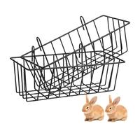 GETAJGHSD 2Pcs Rabbit Hay Feeder Racks Capacity Cage Hanging Racks with Hooks for Small Pets Breathable Design Reduces Waste
