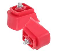 GETAJGHSD 2pcs Red Rubber Roller Skates Brake Blocks with Fit Engineering and Exceptional Endurance, Rear Brakes and Youth, for Outdoor Paths and Commutes