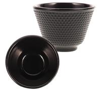 GETAJGHSD 2pcs Retro Cast Iron Tea Cups Kung Fu Tea Set Household Teaware Asian Style Afternoon Cups