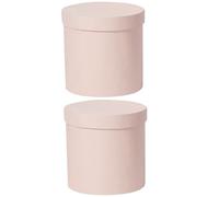 GETAJGHSD 2pcs round Mini Flower Boxes Handheld Bouquet Packaging for Flowers Arrangement Empty Box Wedding Decorations