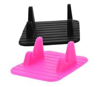 GETAJGHSD 2Pcs Silicone Car Dashboard Phone Holder Mat Non Slip Skid Pad for All Phone Stylish Design for Optimal Viewing Aesthetic Appeal Your Vehicle