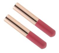 GETAJGHSD 2pcs Silicone Lip Brush Applicators with Portable Cover Soft Comfortable Lipstick Applicator for Precise Lip Balm and Gloss Application Ergonomic Design for Easy Use and Smudge