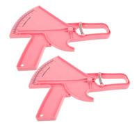 GETAJGHSD 2pcs Skinfold Calipers Body Fat Caliper Measuring Device for Accurate Fat Measurement and Monitoring Progress, Plastic Material, Pink Colour, for Home and Fitness Use