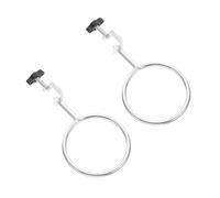 GETAJGHSD 2pcs Sturdy Closed Extension Rings Flask Support for Labs Smooth Polished Retort Rings for Beakers and Flasks Lightweight Iron Stand Accessories for Chemistry and Biology