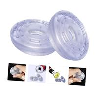 GETAJGHSD 2pcs Transparent Non Slip Doorway Pull Up Bar End Pads Durable Rubber Cushion Protectors for Home Fitness Equipment Easy Installation Antislip Design