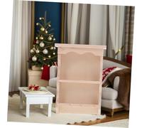 GETAJGHSD 2pcs Vintage Mini Wall Cabinet for Dollhouse Kitchen and Living Room Handmade Wooden Japanese Style Realistic Storage Furniture with Detailed Craftsmanship for Dollhouse Decor and
