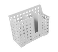 GETAJGHSD 2pcs Wall Mounted Utensil Storage Box with Drain, Gray Cutlery Organizer Basket for Kitchen Chopsticks and Silverware Holder