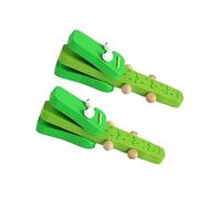 GETAJGHSD 2Pcs Wooden Castanets Adorable Hand Clappers for Music Education Lightweight and Portable Musical Instrument for Early Rhythm Development and Interactive Play