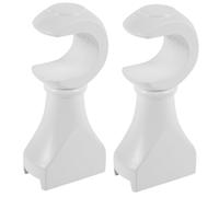 GETAJGHSD 2pcs Wooden Curtain Rod Brackets Easy Installation Wall Holders for Living Room Bedroom and Office Sturdy Wooden Support for Curtain Rods Modern Simple Design Opening