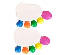 GETAJGHSD 2sets Creative Foot Toe Shape Highlighter Pens Writing Highlighters for Student Slim Pens for School Use