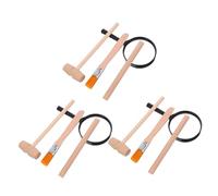 GETAJGHSD 3 Sets Digging Wood Dinosaur Excavation Kits with Hammers for Stem Education and Archaeological Exploration Tool Kit for Young Adventurers