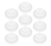 GETAJGHSD 30pcs Earring Backs Plastic Support Discs for Heavy Earrings Piercing Bump Pads with 1.2mm Hole Small Fixed Rings and 5mm 7mm Disc Spacers for Droopy Ear Correction