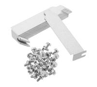 GETAJGHSD 30pcs Pci Slot Cover Plates for Computer Case, Silver Nickel Plating Gpu Pcie Expansion Slot Dust Prevention Brackets, Stable Cooling Ventilation Baffles for Home and Office PC