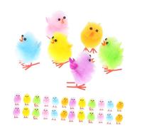GETAJGHSD 36pcs Realistic Little Easter Chicks Plush Decorations for Spring Party Favors Classroom and Photography Props Adorable Fuzzy Chicken Figurines for Creative DIY Fun