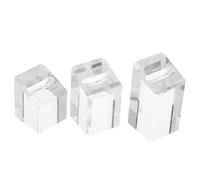 GETAJGHSD 3pcs Acrylic Ring Display Stand Set with Slots, Jewelry Presentation Holder for Exhibitions, Craft Fairs, and Retail Showcases