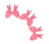 GETAJGHSD 3pcs Cute Pink Bowshaped Bath Sponges Made of Soft Sponge Material, Washable and Safe Allaround Cleaning for Infants, Newborns, in Shower and Bath