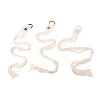 GETAJGHSD 3pcs Macrame Ukulele Hangers with Wide Net Pocket Handwoven Boho Rope Wall Mount Guitar Holders for Soprano Concert Ukuleles Adjustable Nylon Strings for Easy Installation