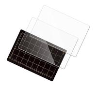 GETAJGHSD 3pcs Magnetic Cutting Mat Pads with Card Size Grids for Die Cutting Machine Accessories, Soft Magnetic Acrylic Material, Alignment Guidance Feature, Suitable for Detailed Crafts