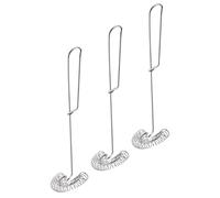 GETAJGHSD 3pcs Manual Spring Stainless Steel Egg Whisk Set, Ergonomic Handheld Milk Frother and Multi-Functional Kitchen Blender for Home Cooking and Baking