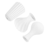 GETAJGHSD 3Pcs Miniature Dollhouse Vase Set White Art Tiny for Micro Landscape Decor Creative DIY Photography Props Elegant Accessories for Dollhouse Decoration
