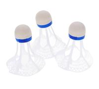 GETAJGHSD 3pcs Nylon Badminton Shuttlecocks Wind Resistant Training Balls | Stable Flight, Easy Control, Indoor and Outdoor Use, White Plastic Foam Construction Random Color