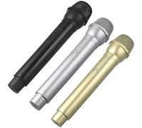 GETAJGHSD 3pcs Plastic Fake Microphones Toy Prop for Boys and Girls Simulation Microphone Mic for Karaoke Dance Shows Birthday Party Stage Performing
