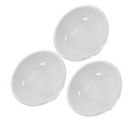 GETAJGHSD 3pcs round Porcelain Basin Evaporating Dish for Chemistry Experiments, White Ceramic Bowl with High Temperature Resistance and Smooth Surface, for Science Teaching Lab Use
