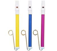 GETAJGHSD 3Pcs Slide Whistle for Musical Instruments Yellow Purple Blue Fun Push Pull Flutes for Boys Enhances Creativity Coordination