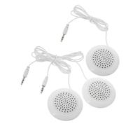 GETAJGHSD 3pcs White Mini Portable Pillow Speakers with Headphone Jack Amplified Stereo Sound for Bedroom Office Travel Outdoor Use Compact Design for Relaxation and Improved Sleep Quality