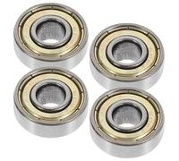 GETAJGHSD 4 Pcs Manual Wheelchair Front Wheel Bearings 608Zz Small Steel Round Ball Bearings Replacement for 6-7.8 Inch Wheelchair Wheels Mobility Accessories
