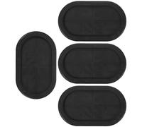 GETAJGHSD 4 Pcs Oval Rubber Grommets Wire Gasket 50X90Mm Double-Sided Dustproof Flame Retardant Wire Protection Seal for Electrical Wiring and Firewall Hole Plug