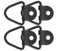 GETAJGHSD 4 Sets Heavy Duty Trailer Tie down Hooks V-shaped Carbon Steel Bolt-on Anchors with Screws and Washers for Cargo Transport and Vehicle Load Securing