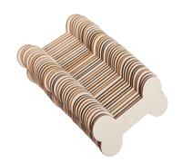 GETAJGHSD 40pcs Unfinished Wood Dog Bone Cutouts for DIY Creative Handicrafts and Home Decoration, Easy to Paint, Without Burrs Or Chips, for Autumn and Thanksgiving Projects