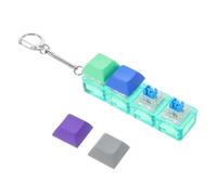 GETAJGHSD 4hole Cute Keycap Keyboard Keychain Sensory Clicker Key Tidy Collector Toy
